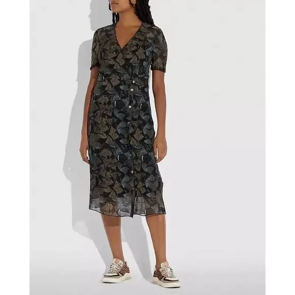 white christmas dresses Coach Outlet New York T Shirt Dress In Organic Cotton main image 1